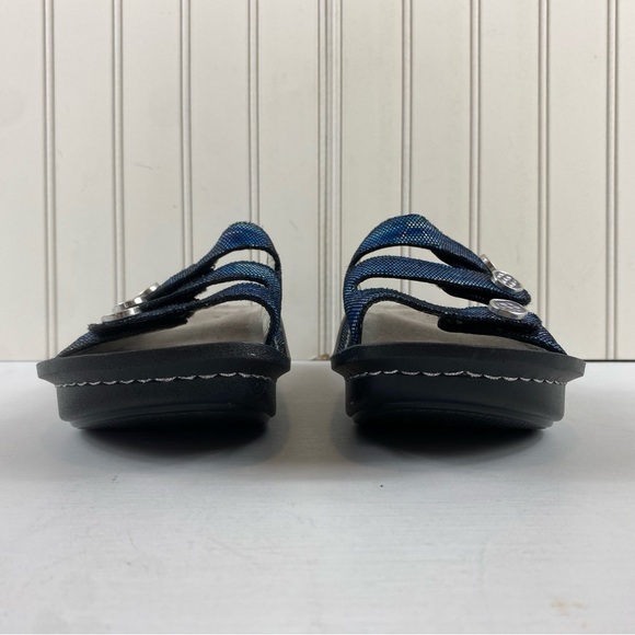 Alegria by PG Lite Fiona Fio-140 Blue Triple Strap Slide Sandals Sz 37 7/7.5‎ - Picture 6 of 12